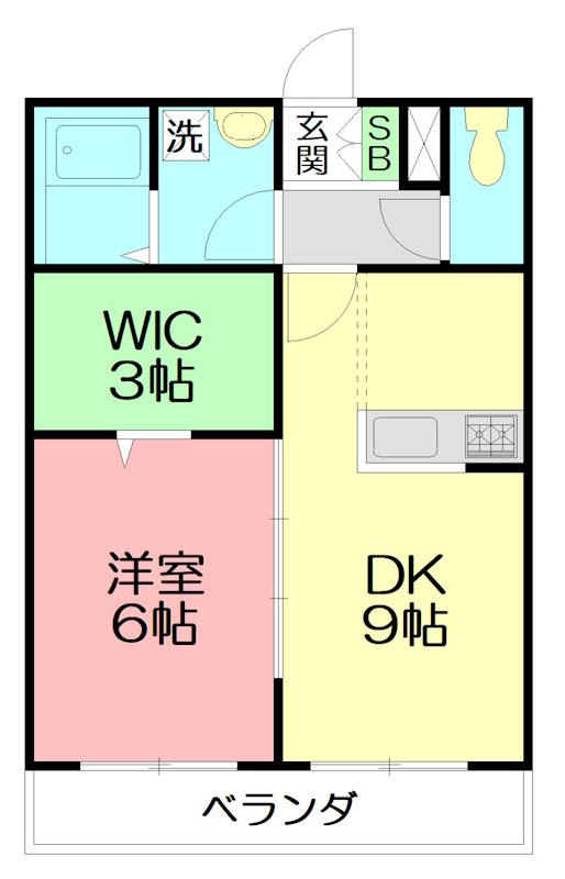 ドゥージェーム 202号室 間取り