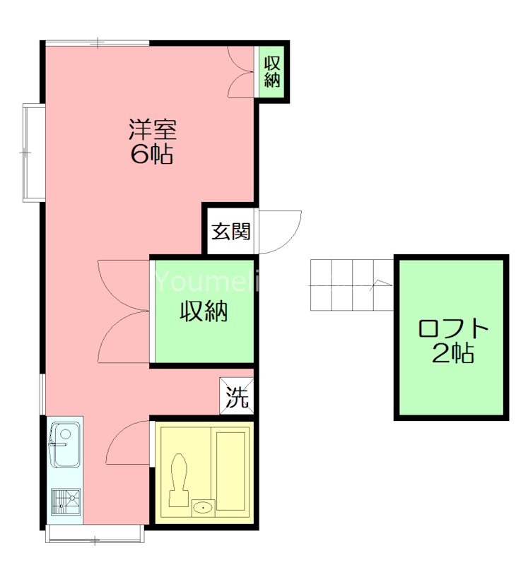 コーポ七沢 202号室 間取り