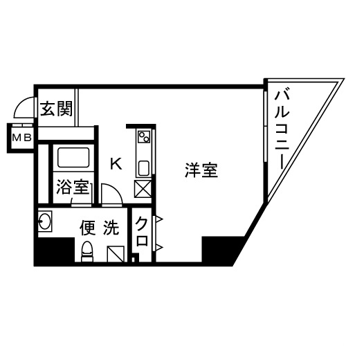 AZENIA 402号室 間取り