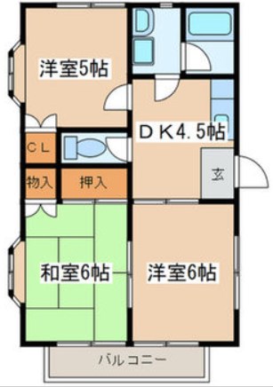 MIYAGAWAハイツ 202号室 間取り