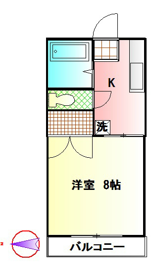 クレスト東海 105号室 間取り