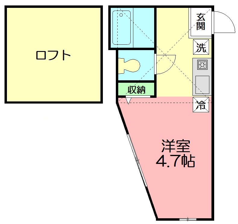 ドミール本郷台Ⅱ 104号室 間取り