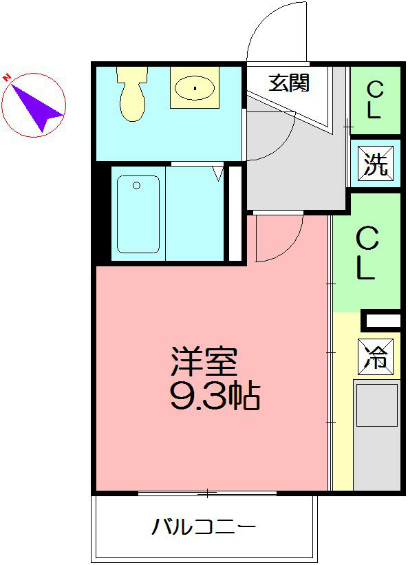 ラフティ湘南Ⅱ 102号室 間取り