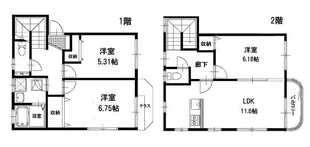 シュロス東戸塚 102号室 間取り