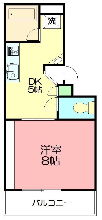 エスポワール湘南台 106号室 間取り