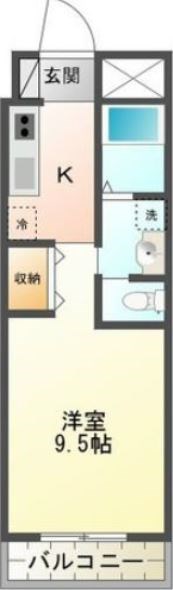 メルベーユ・ラヴィ 203号室 間取り