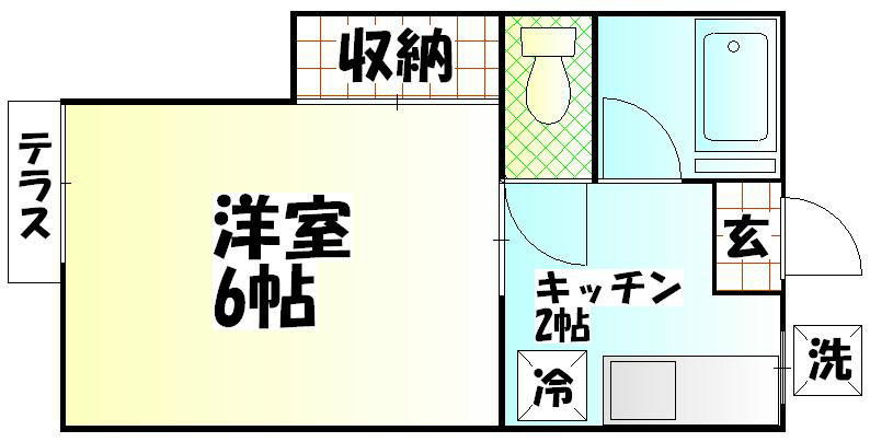 山王ハイツ 間取り図