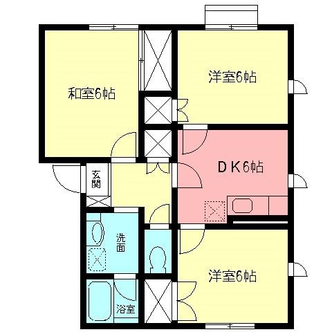 グレイス酒井 202号室 間取り