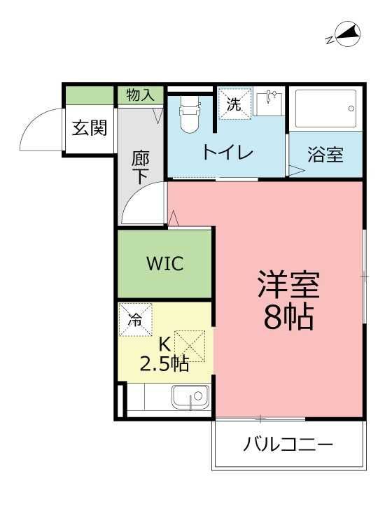 グランドソレーユA棟 103号室 間取り