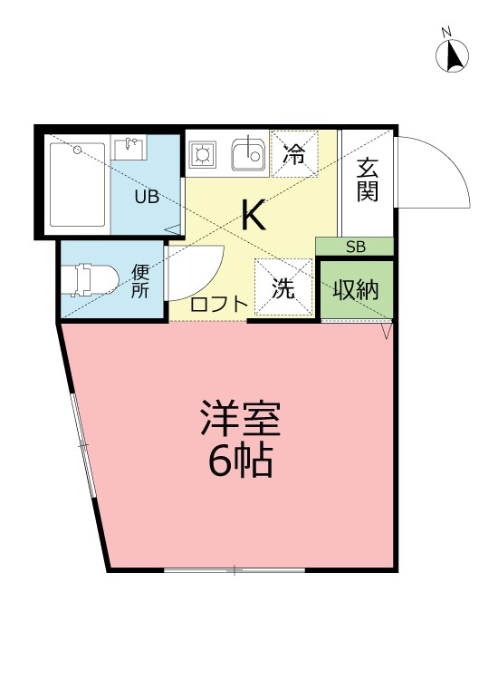 ドミール本郷台Ⅰ 103号室 間取り