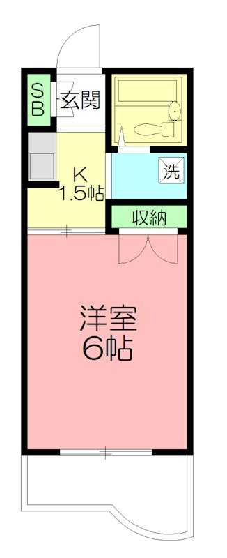 パールハイツ東八幡 403号室 間取り