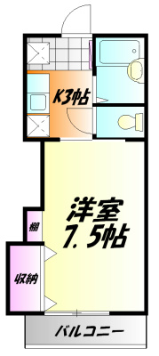 エナジーⅠ 204号室 間取り