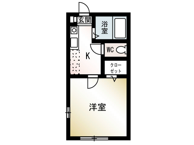 シェル湘南 103号室 間取り