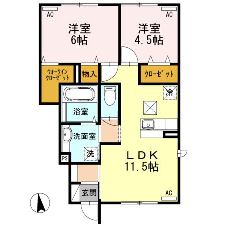 ポラリスF　Ⅱ 間取り