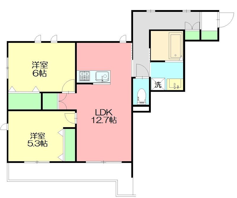 メゾン　コンフォールⅡ 203号室 間取り