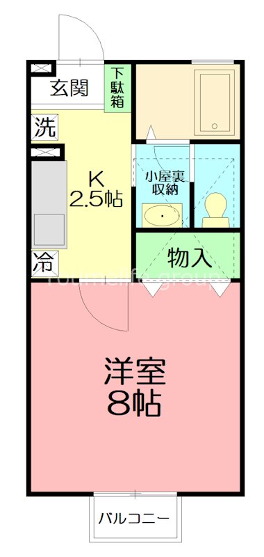コーポラス泉 202号室 間取り