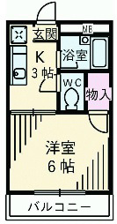 リエス伊勢原 302号室 間取り