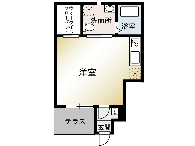 mi casa808 101号室 間取り