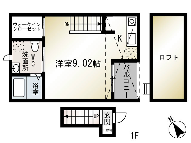 Palma Foresta(パルマフォレスタ) 202号室 間取り