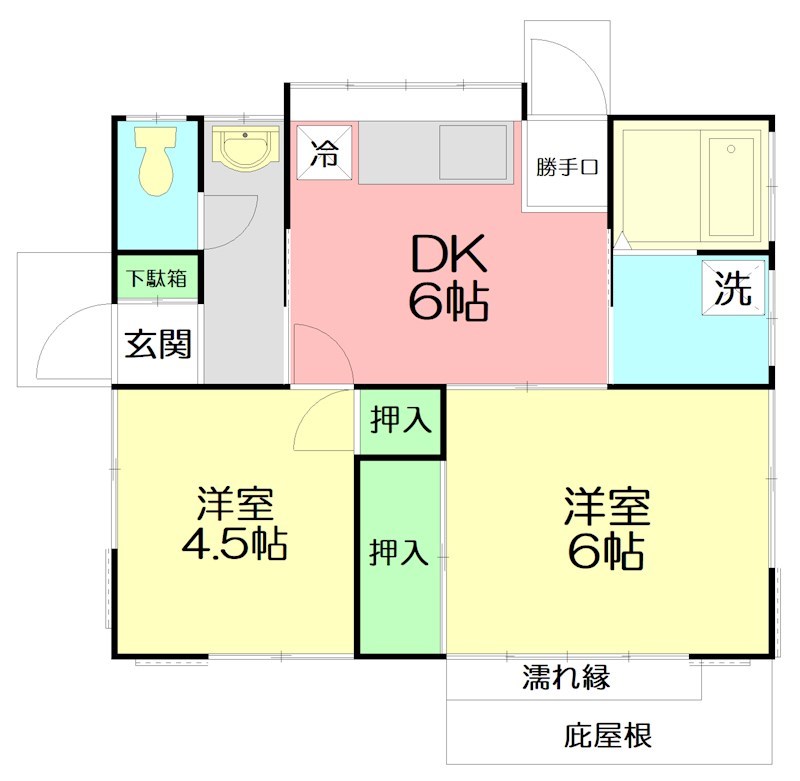 山崎貸家 間取り
