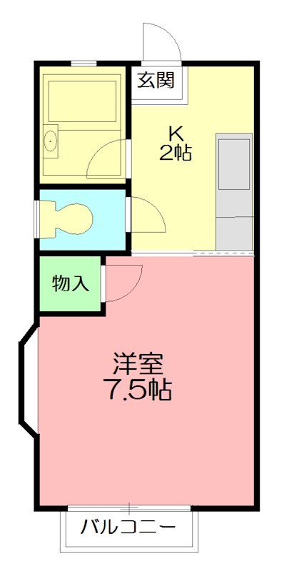 サングレイス桜台 202号室 間取り