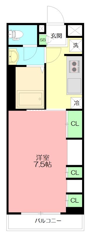 リブリ・FEEL-M湘南Ⅶ 301号室 間取り