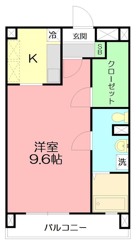 オセアン　ブルー 502号室 間取り