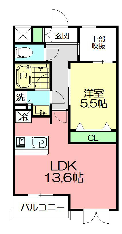 ヴィルドミール 306号室 間取り