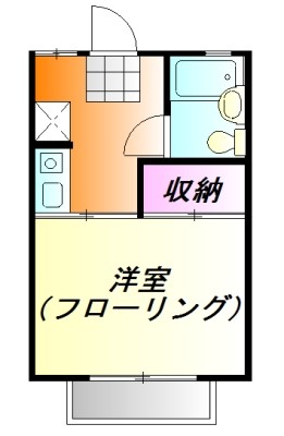 ジュネス宮坂 203号室 間取り