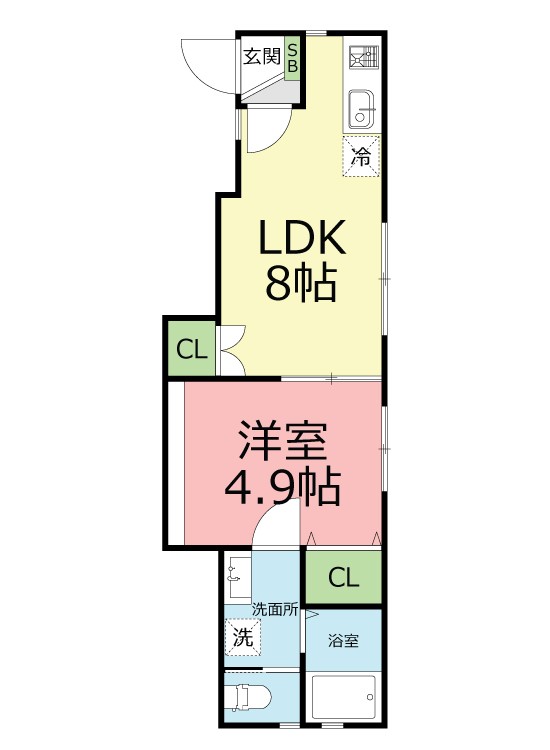 フォンス大船 103号室 間取り