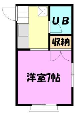 ウィステリアウメダ 103号室 間取り
