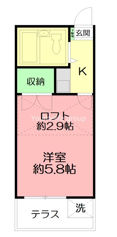 アーク鴨宮 201号室 間取り