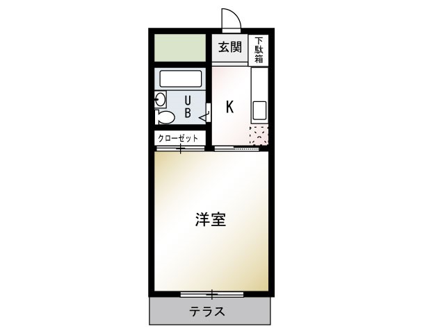 フリージア 205号室 間取り