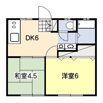 正栄ハイツⅡ 201号室 間取り