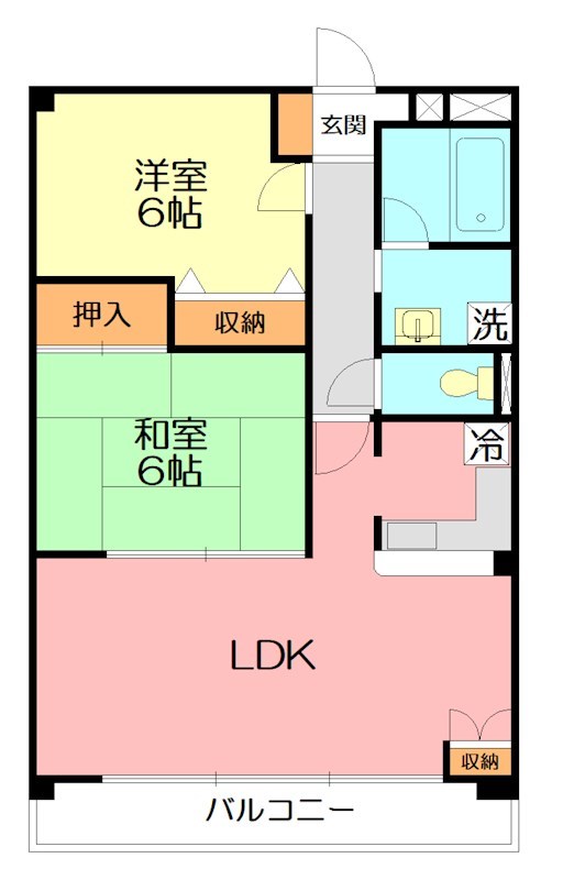 アーク本厚木 407号室 間取り
