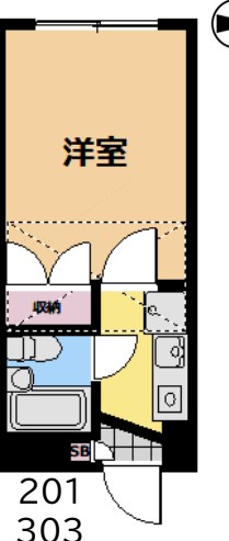 ジョイパレス平塚 201号室 間取り