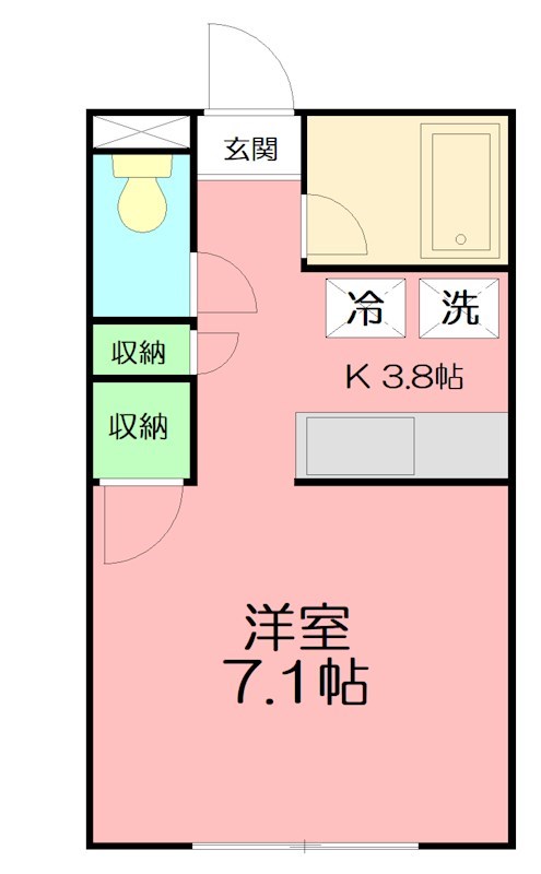 ハイツヘキスイ 206号室 間取り