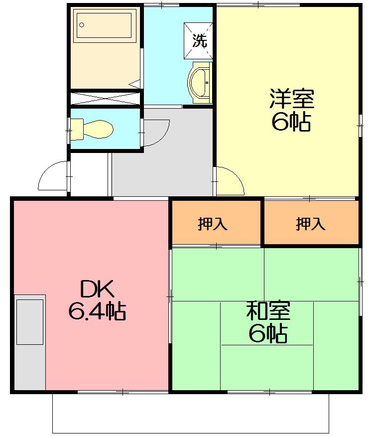 ピアオリーブ 102号室 間取り