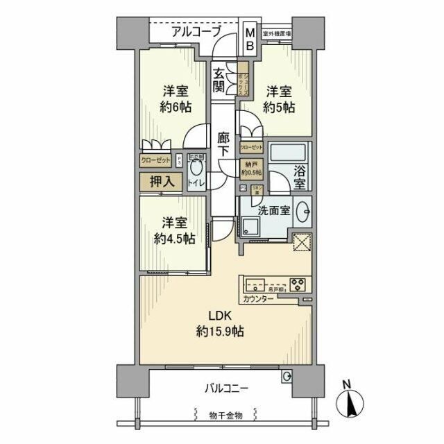 ザ・パークハウス茅ヶ崎 間取り