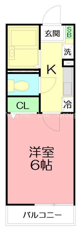 学遊館 206号室 間取り