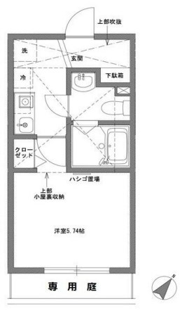 レベアス片瀬江ノ島WEST 103号室 間取り