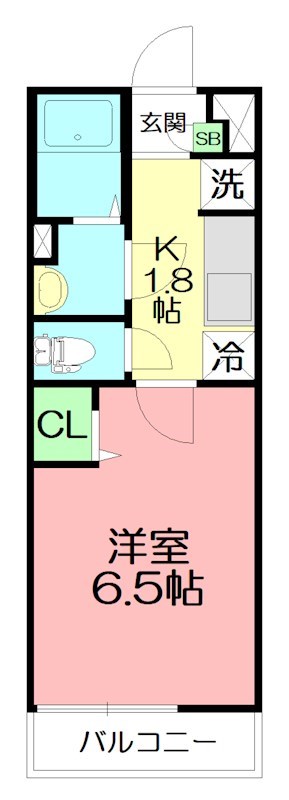 リブリ・テラ 202号室 間取り