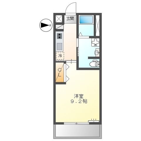 ポワロ 202号室 間取り