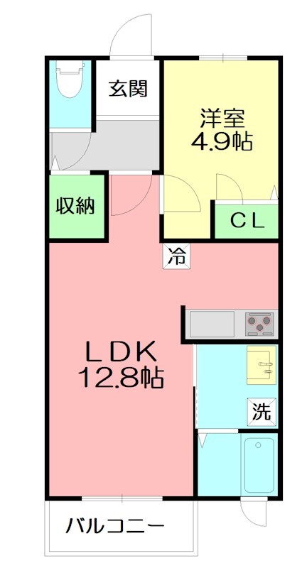グランエスポワール湘南辻堂 203号室 間取り