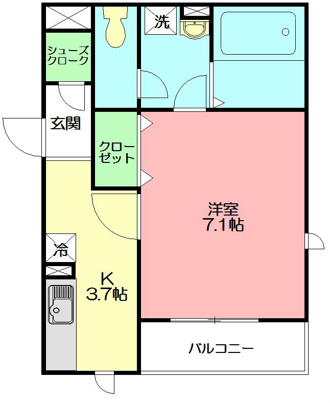 ラ フェリーチェ湘南 303号室 間取り