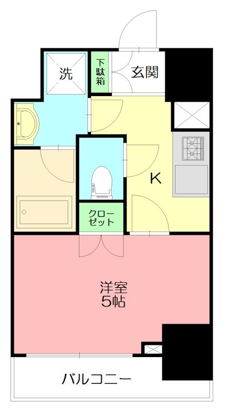 GRANDREVE横濱Ⅱ 1001号室 間取り