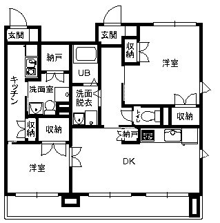 ブレクレール湘南 606号室 間取り
