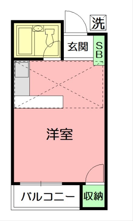 ドルチェ神保 204号室 間取り