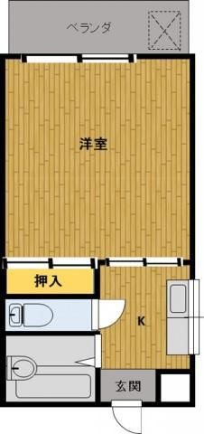 ルシエール伊勢原 206号室 間取り