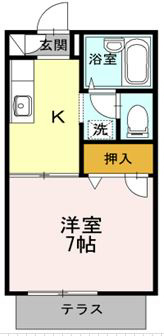 エーデルハイムⅡ 101号室 間取り